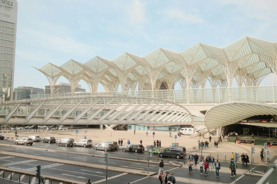 Gare do Oriente railway station in Lisbon